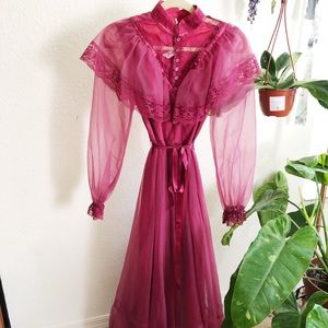 Vintage handmade peasant dress